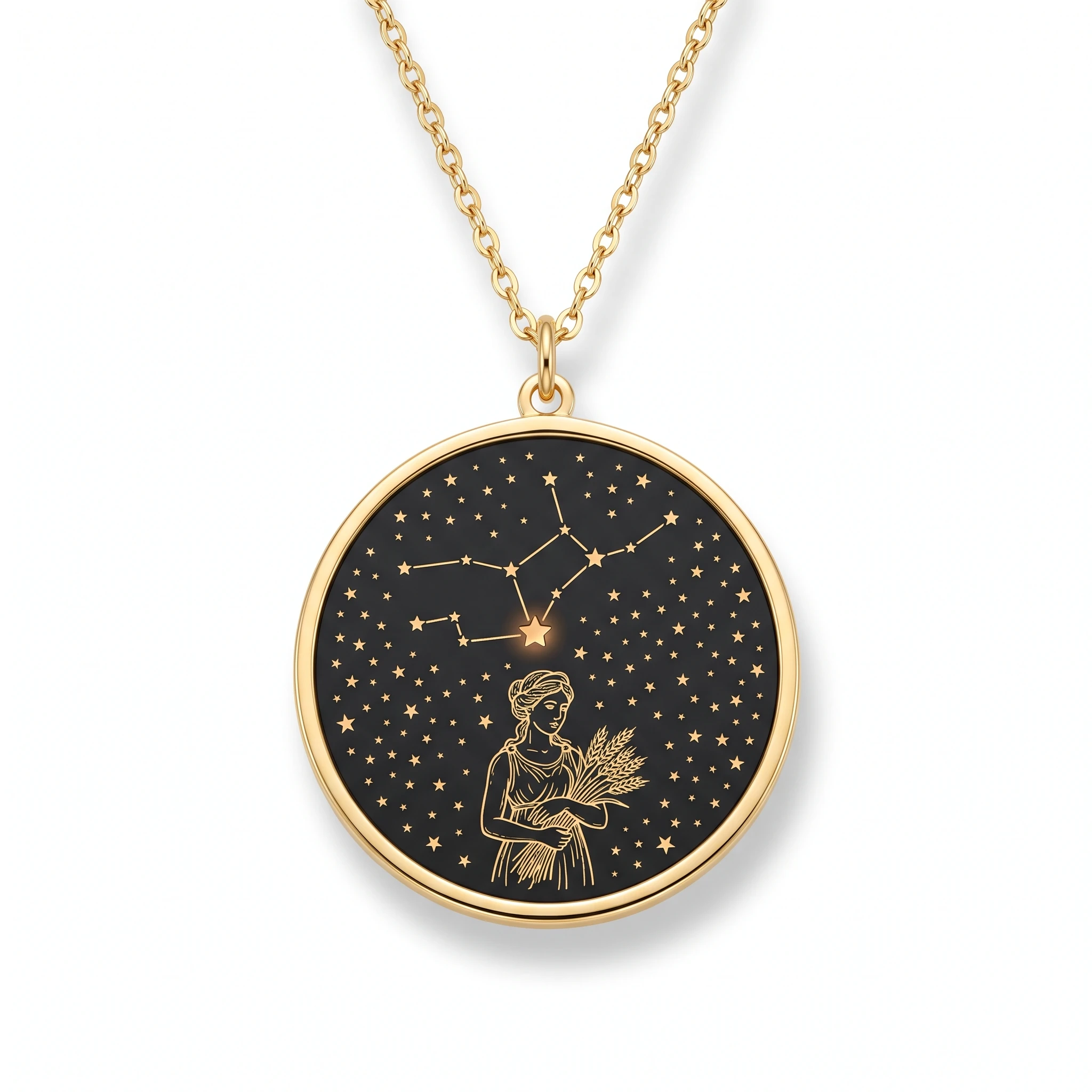 Virgo Guardian Constellation Keepsake — Engraved to Order